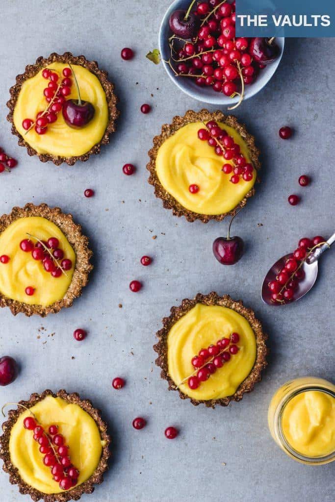 cheese with red berries toppings