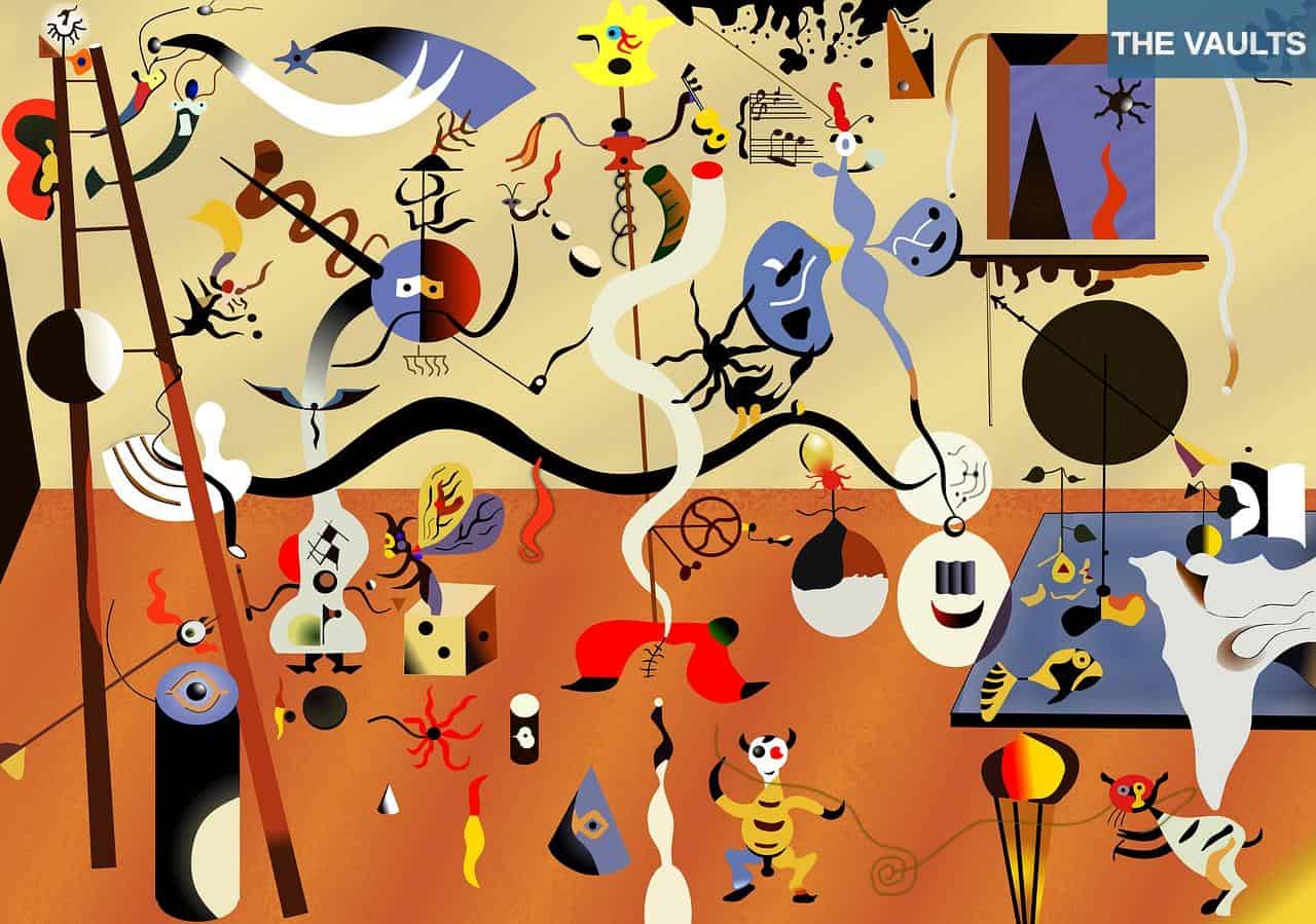 joan miró, carnival of the harlequin, art