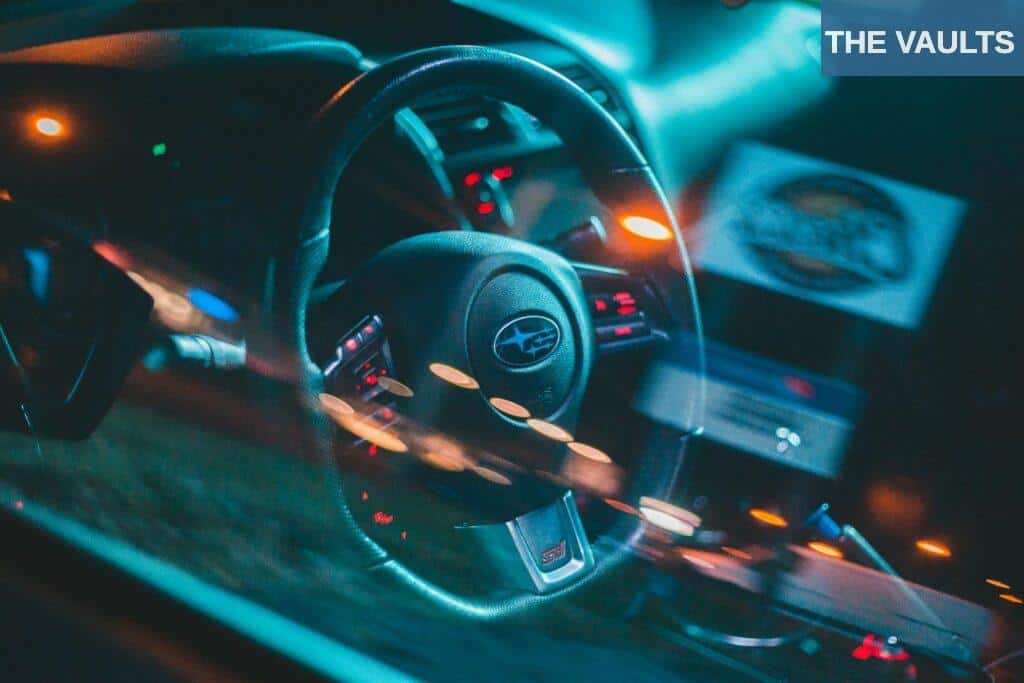 Steering Wheel of Subaru